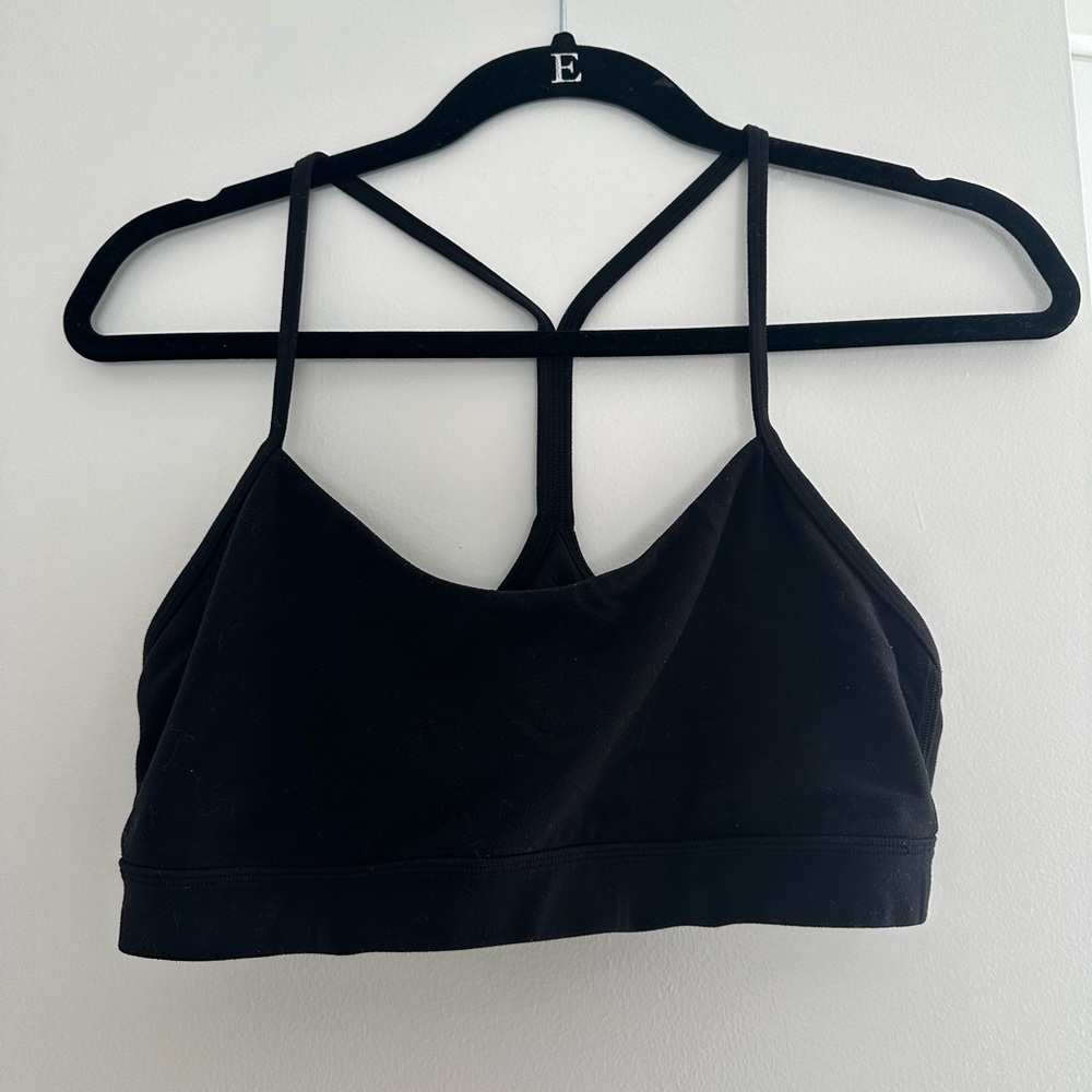 lululemon black flowy bra